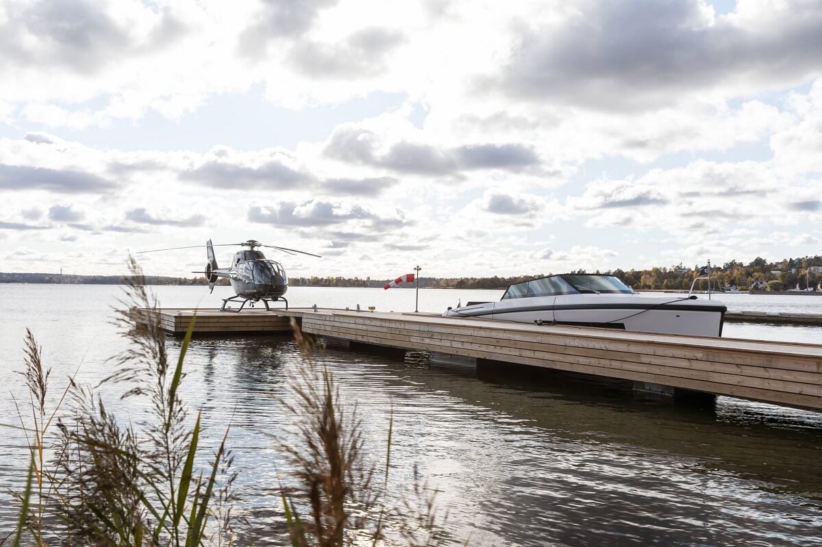 A Modern Architectural Villa in Sweden 38 helicopter-deck-modern-architectural-villa-stockholm-sweden-nordroom