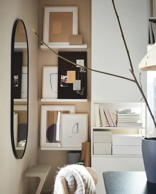 Styling Ideas From 6 New IKEA Bedrooms 6 ikea-picture-ledges-nordroom