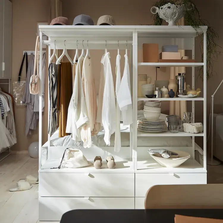 Styling Ideas From 6 New IKEA Bedrooms 7 ikea-studio-apartment-storage-nordroom