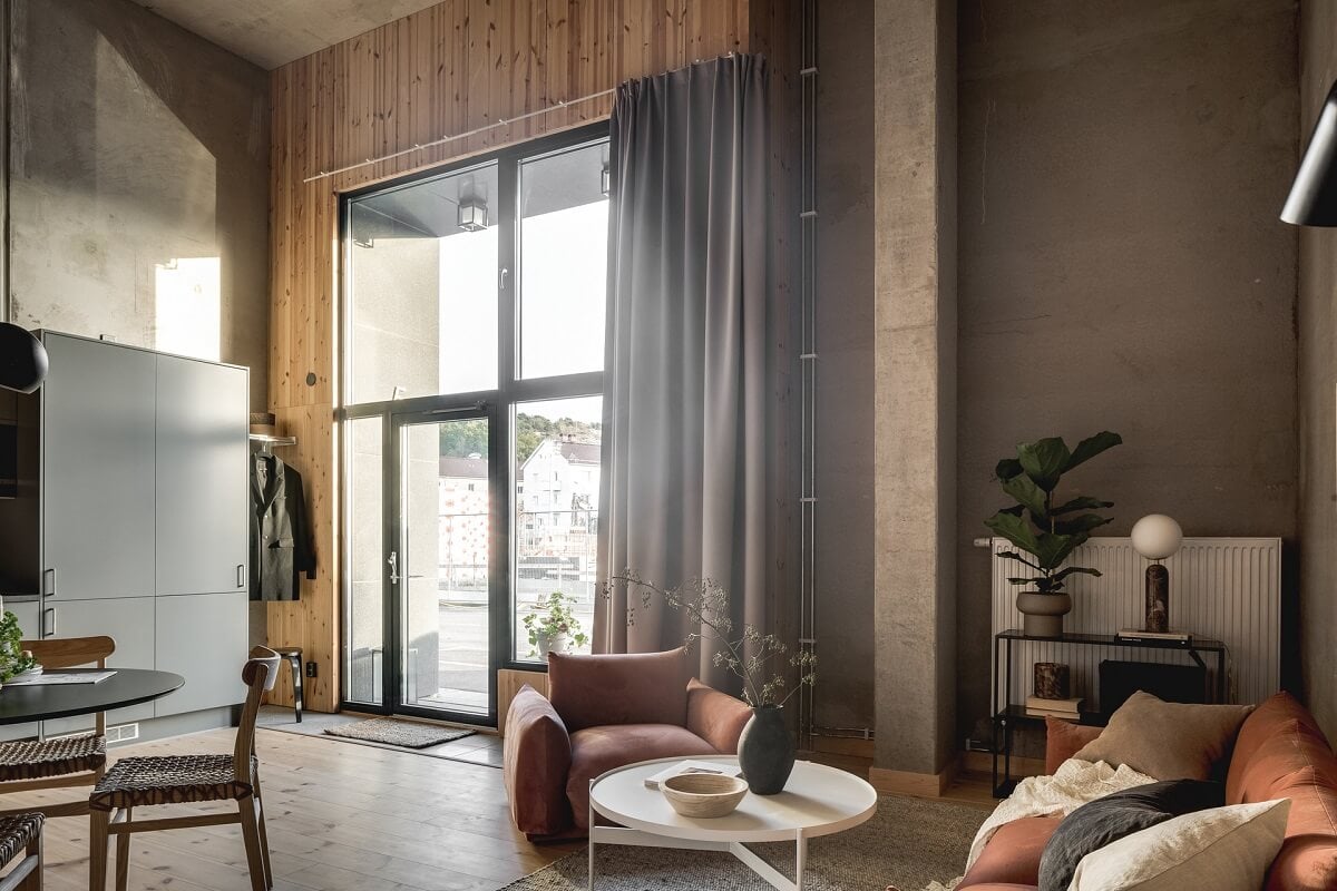 A Scandinavian Loft Made of Concrete and Wood 3 living-space-concrete-wood-scandinavian-loft-nordroom