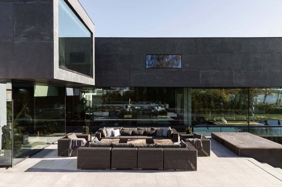 A Modern Architectural Villa in Sweden 30 modern-garden-seating-modern-architectural-villa-stockholm-sweden-nordroom