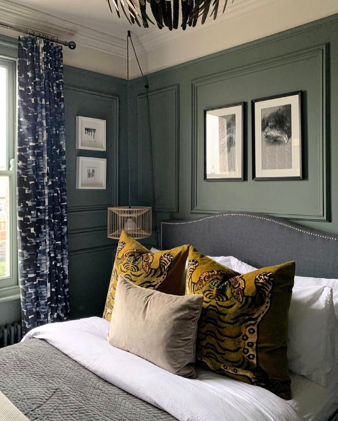 A Moody Edwardian Home in London 14 moody-bedroom-edwardian-home-nordroom