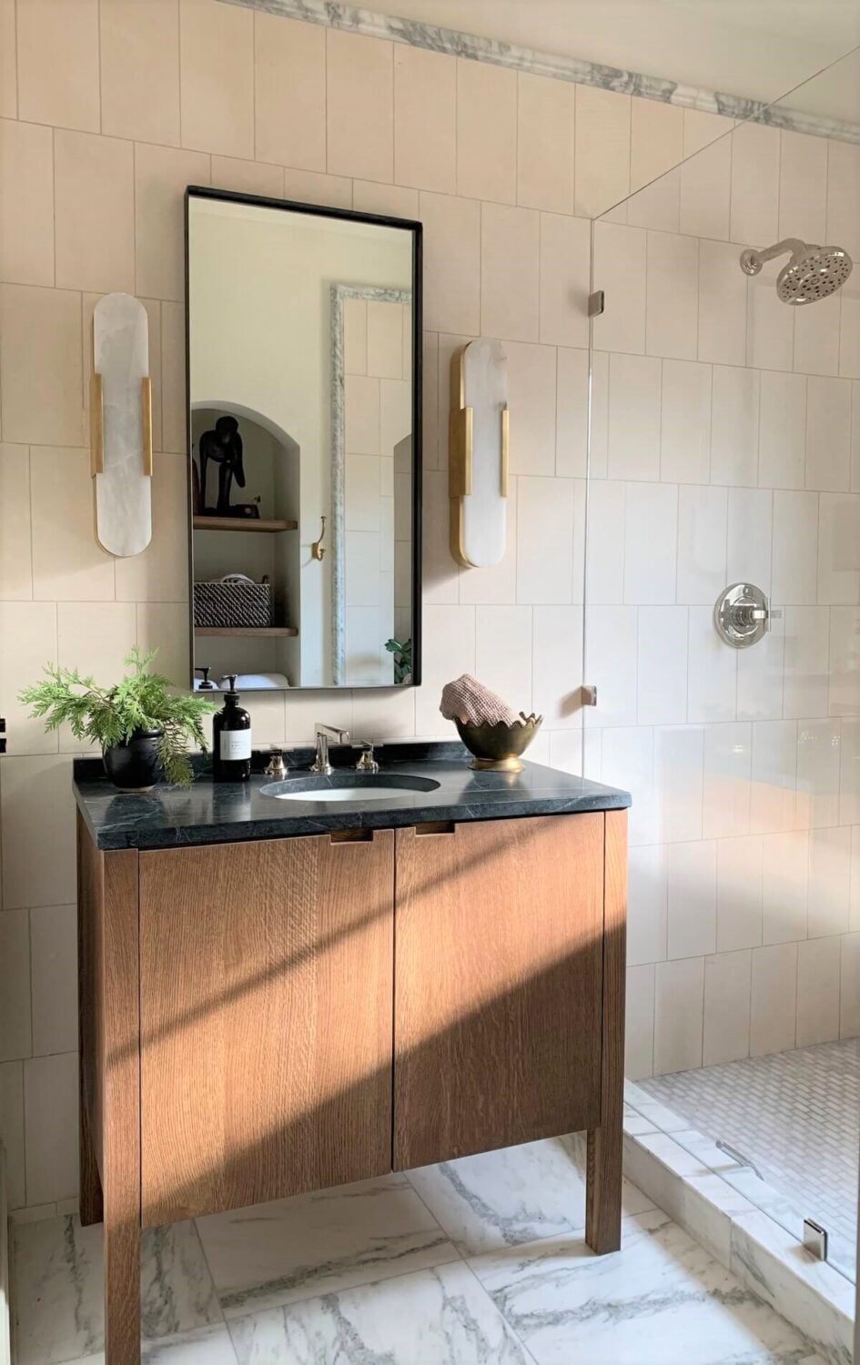 The Fernhouse Airbnb Cabin near Lake Michigan 16 small-bathroom-airbnb-lake-michigan-nordroom