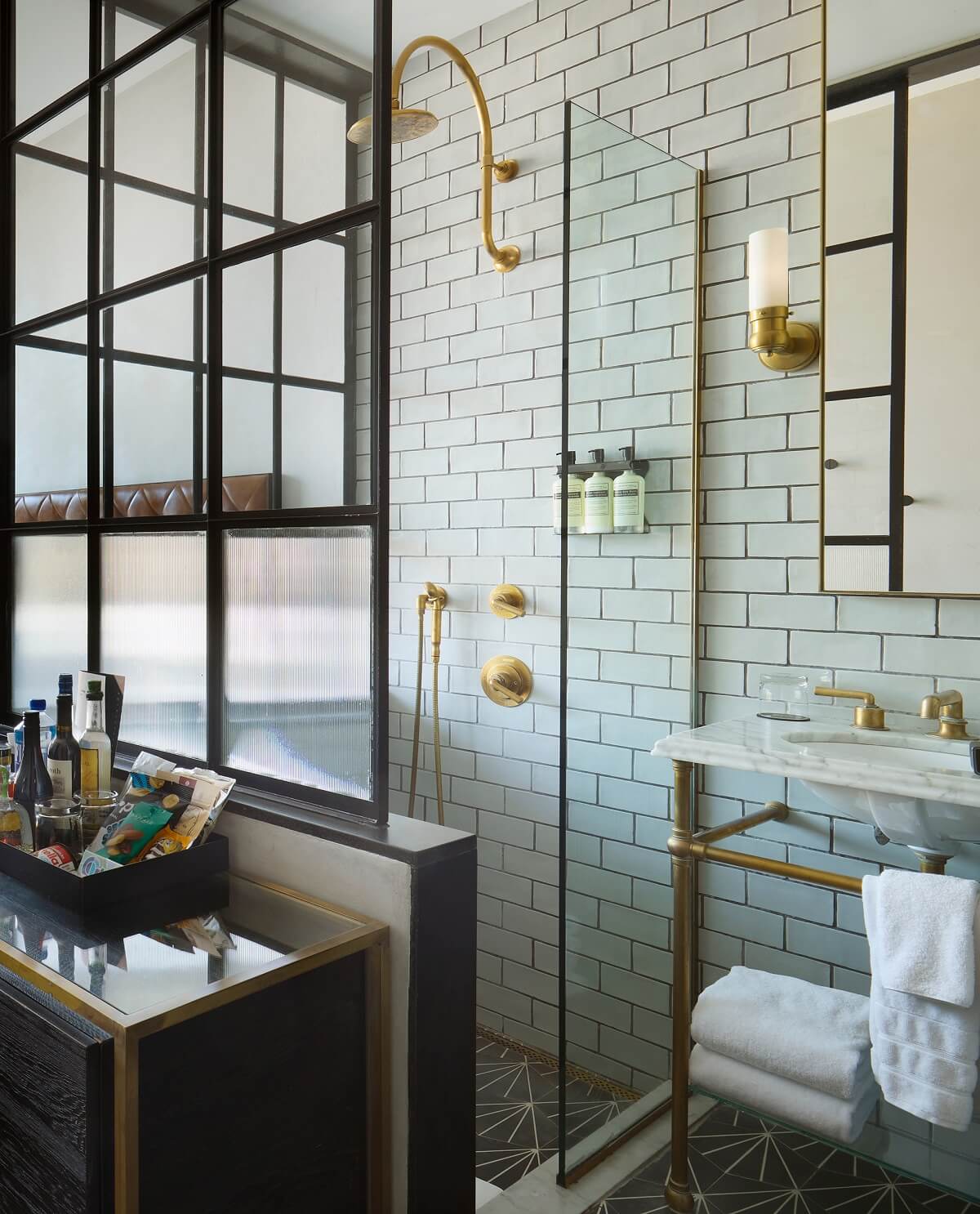 83 Small Bathroom Ideas & How To Make It Look Bigger 3 small-bathroom-industrial-style-subway-tiles-nordroom