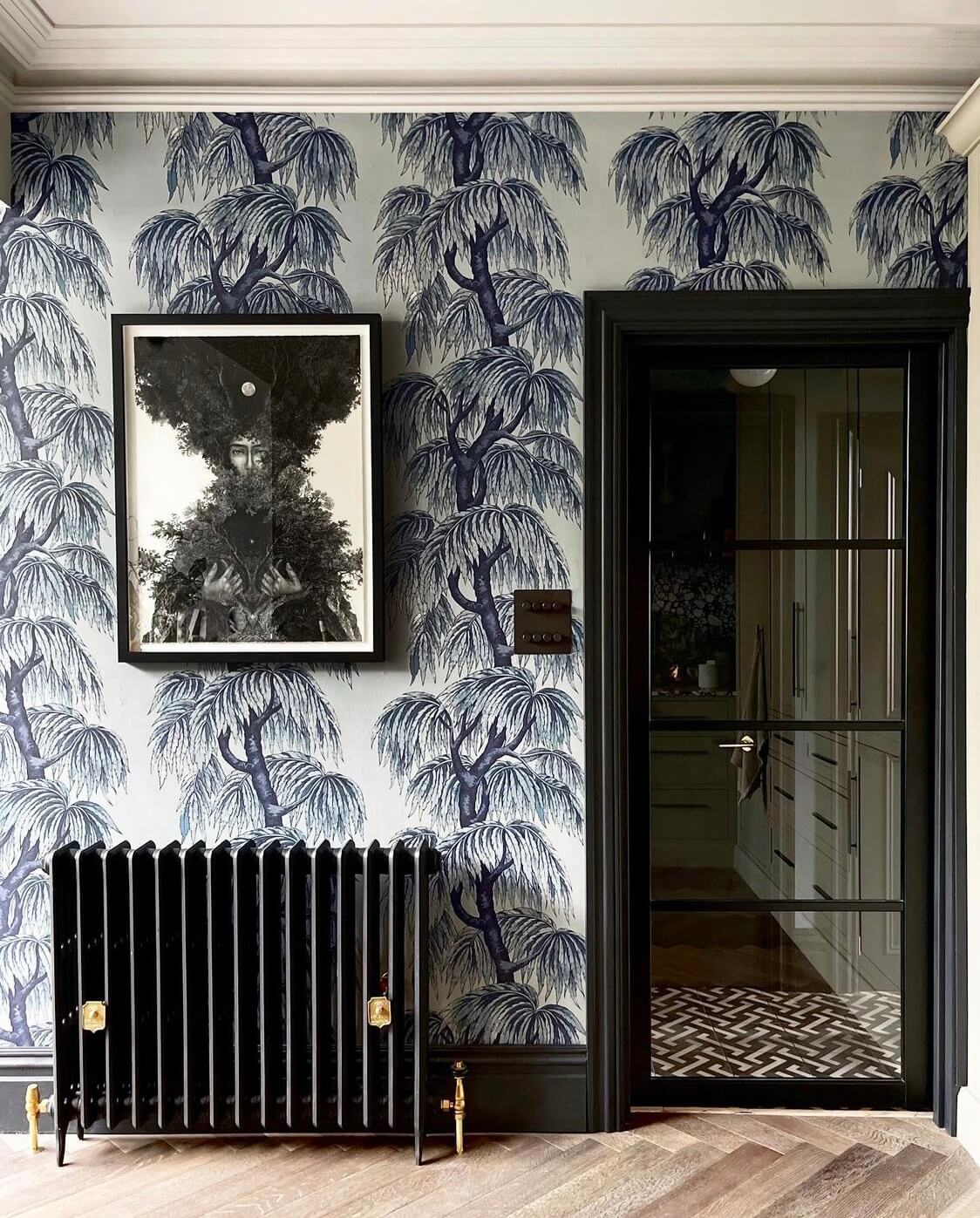 A Moody Edwardian Home in London 10 wallpaper-art-edwardian-home-nordroom