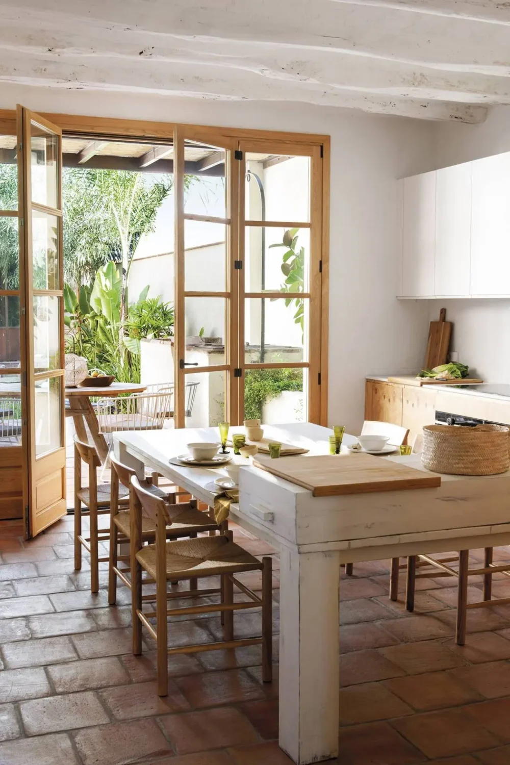 How To Style Terracotta Floor Tiles 21 white-kitchen-terracotta-floor-scandinavian-design-nordroom