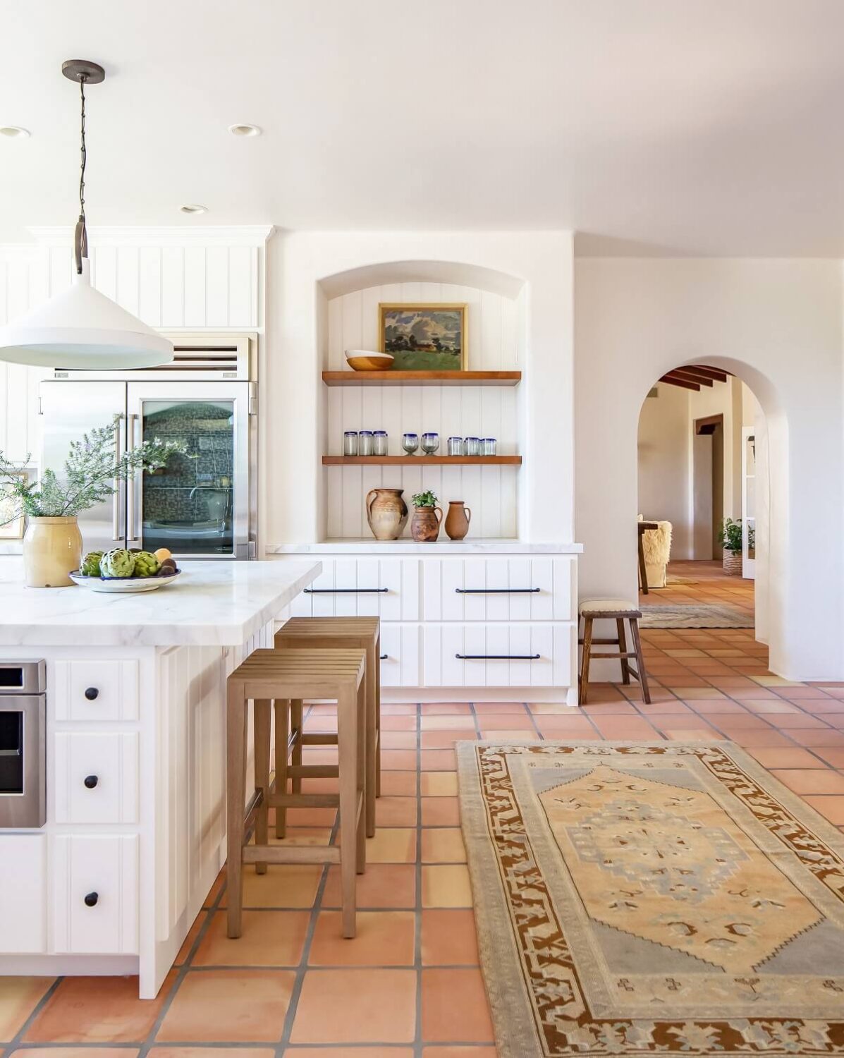 How To Style Terracotta Floor Tiles 24 white-kitchen-terracotta-tiles-nordroom