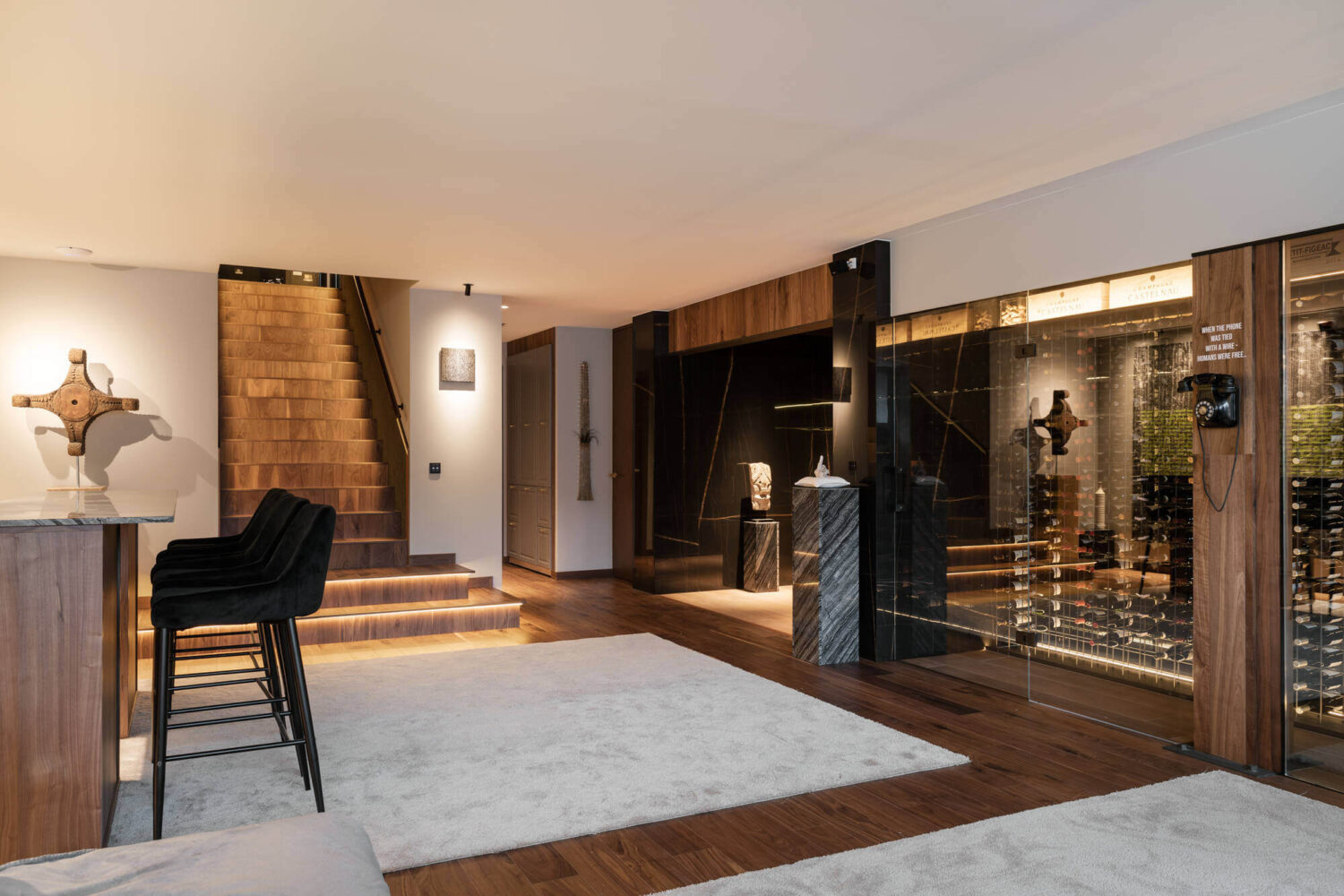 A Modern Architectural Villa in Sweden 22 wine-cellar-lounge-modern-architectural-villa-stockholm-sweden-nordroom