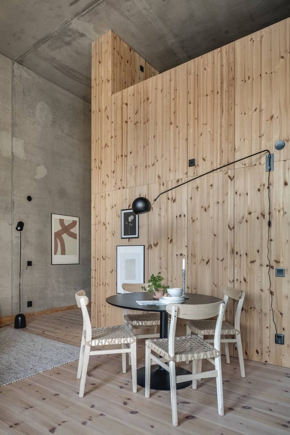 Interior Design Trends for 2024: Comfort, Nature, and Warmth 26 wood-concrete-scandinavian-loft-nordroom