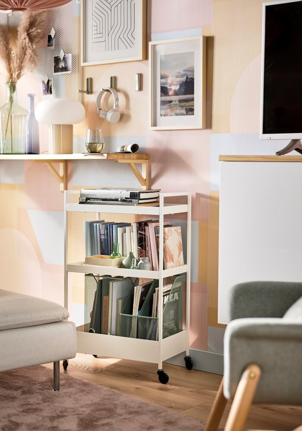 IKEA Spring Catalog: Colorful Decor + Storage Solutions 39 IKEA-NISSAFORS-rolling-cart-spring-collection-nordroom
