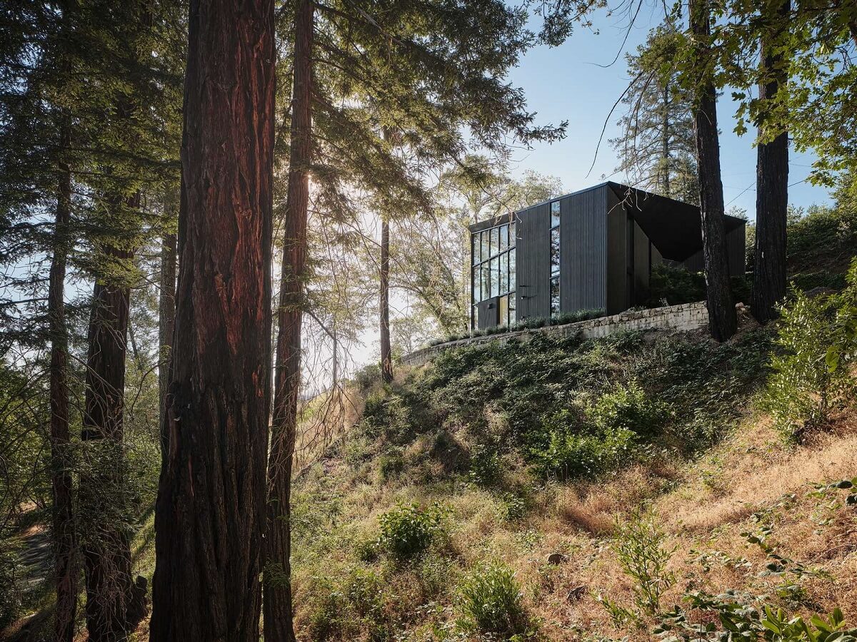 A Modern Mountaintop Home in Napa Valley 13 black-modern-mountaintop-home-napa-valley-nordroom