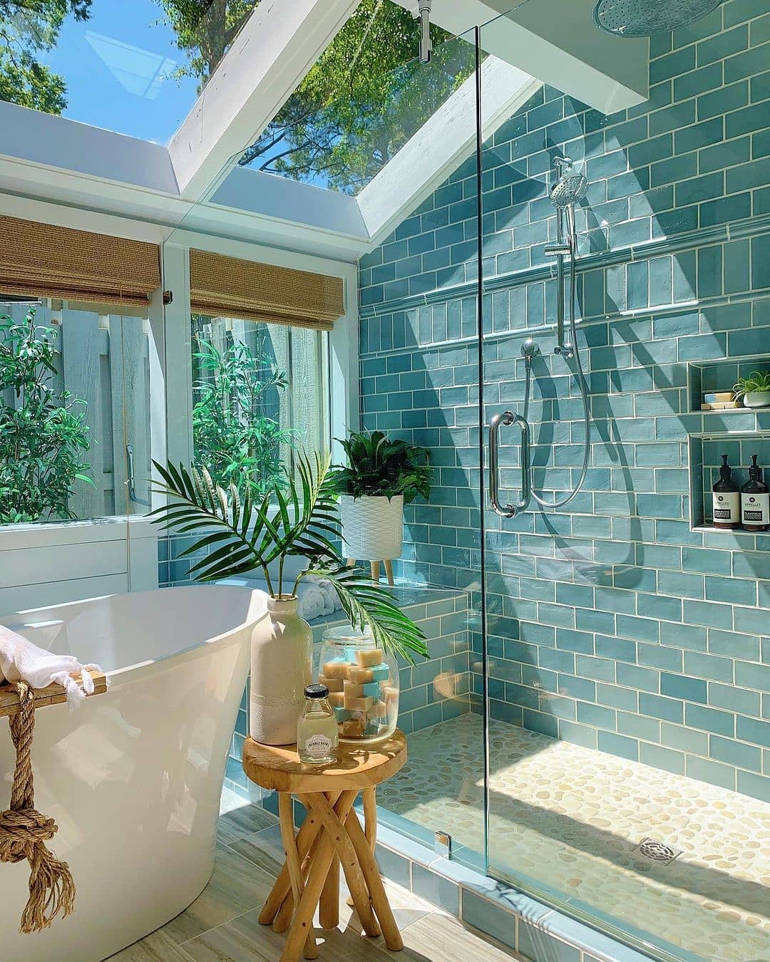 Interior Design Trends 2022: Styles, Decor and Color 11 blue-bathroom-skylight-design-trends-2022-nordroom