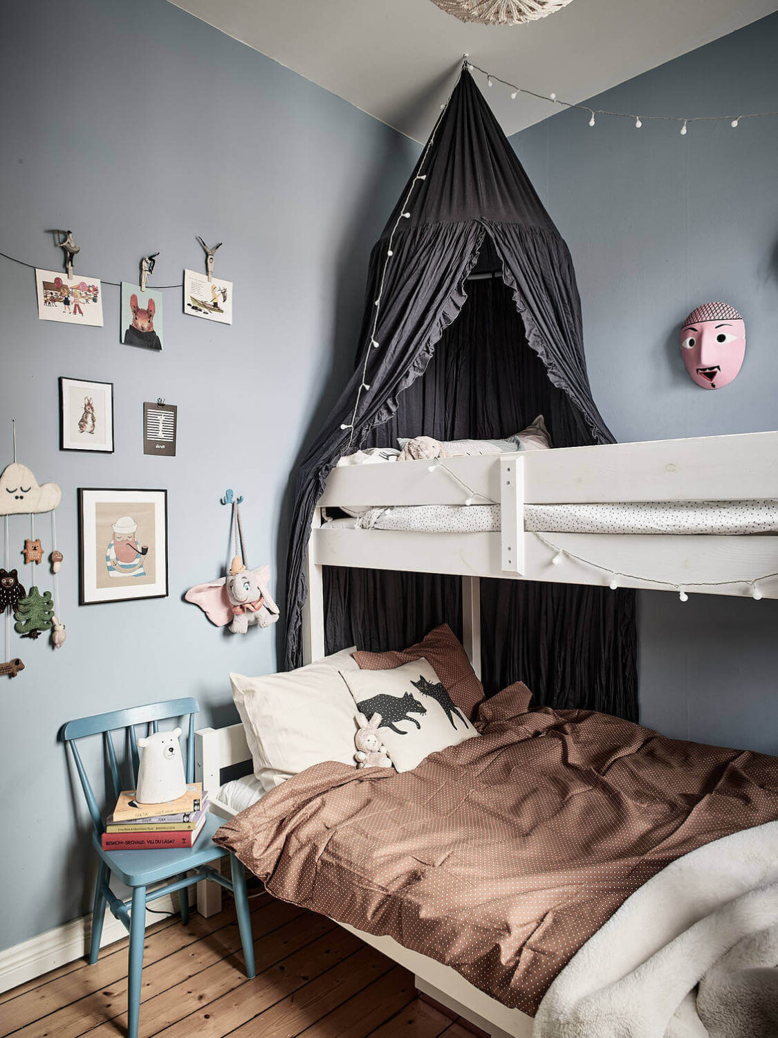 Best of 2021: Kids Rooms 12 blue-kids-bedroom-bunk-bed-canopy-nordroom