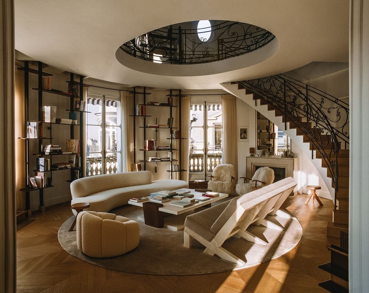 How To Style Your Home Like A Parisian Apartment 10 curved-furniture-style-tips-parisian-apartments-nordroom