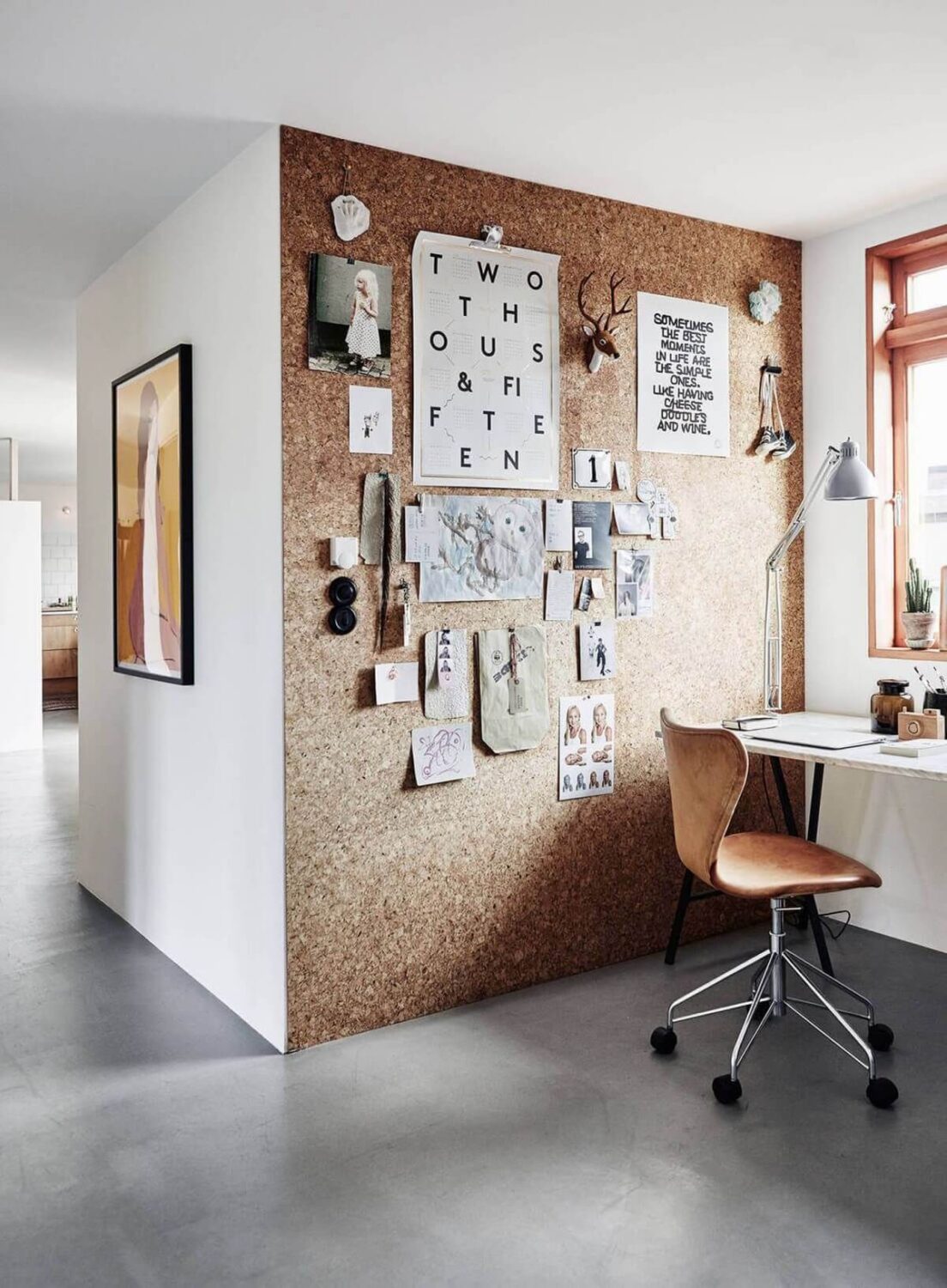 Interior Design Trends 2022: Styles, Decor and Color 14 interior-design-trends-2022-home-office-cork-wall-nordroom