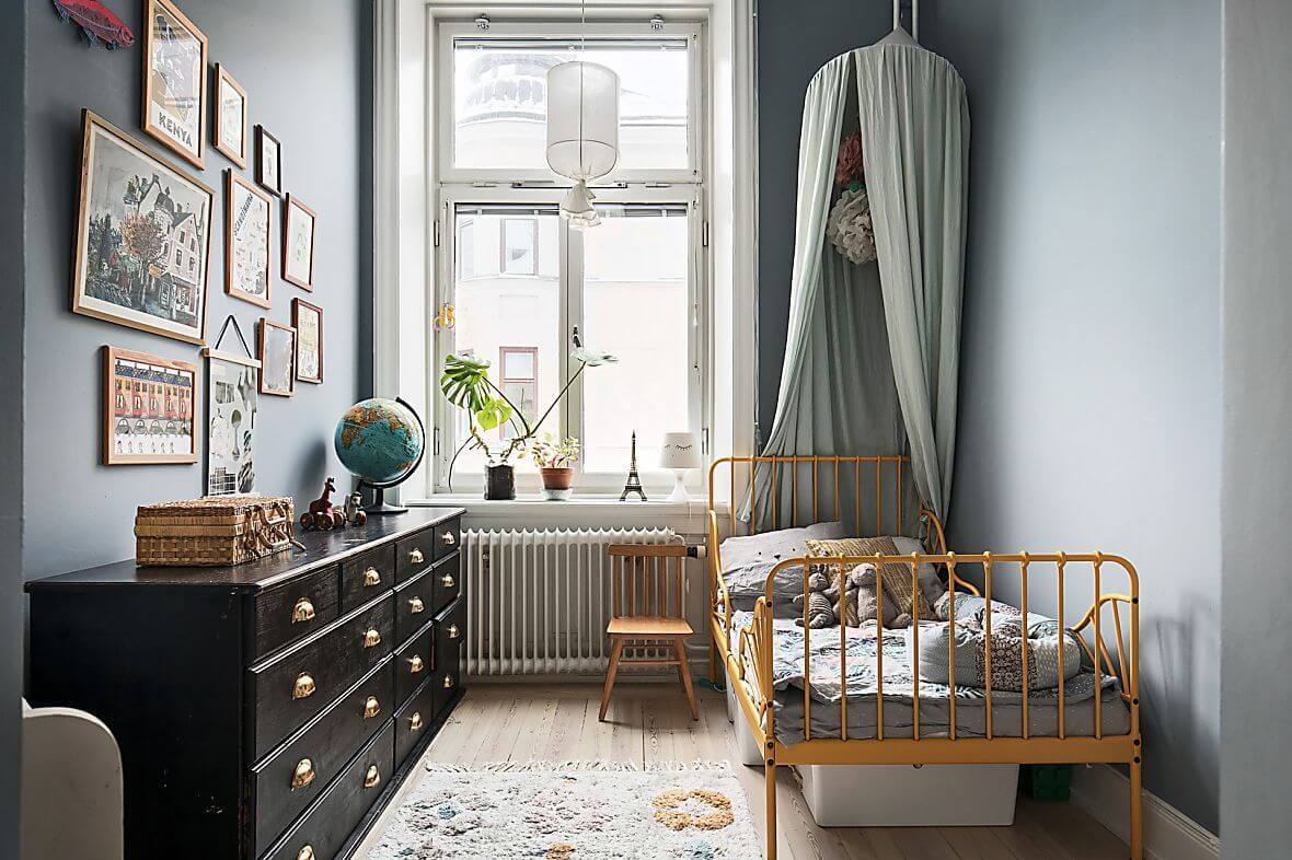Best of 2021: Kids Rooms 13 kids-bedroom-yellow-bed-nordroom