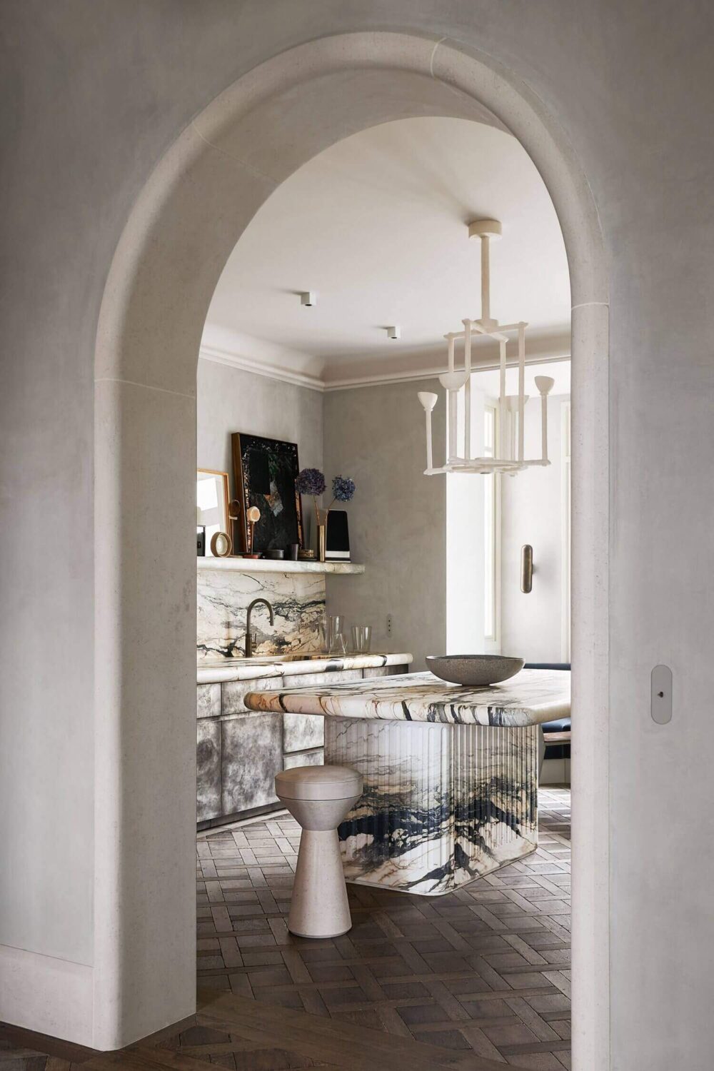 How To Style Your Home Like A Parisian Apartment 5 marble-kitchen-style-tips-parisian-apartments-nordroom