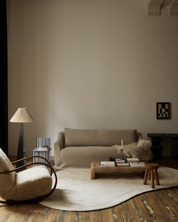 Interior Design Trends 2022: Styles, Decor and Color 18 organic-rug-bemz-cover-natural-living-room-home-deco-trends-2022-nordroom