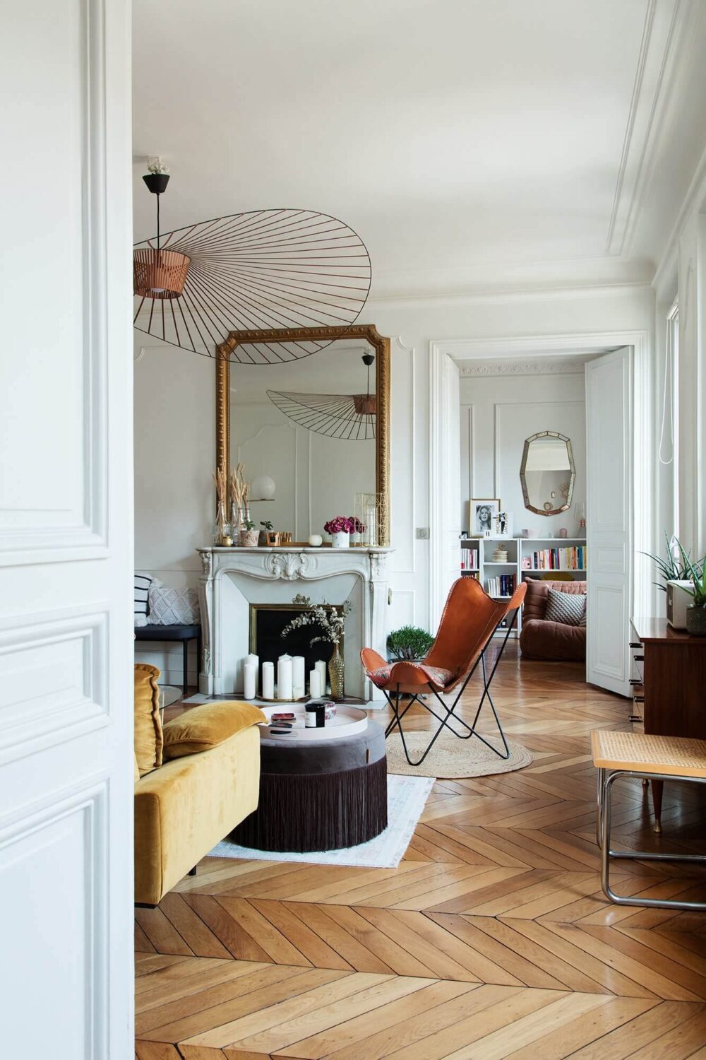 How To Style Your Home Like A Parisian Apartment 3 orignal-wooden-floor-parisian-decor-nordroom