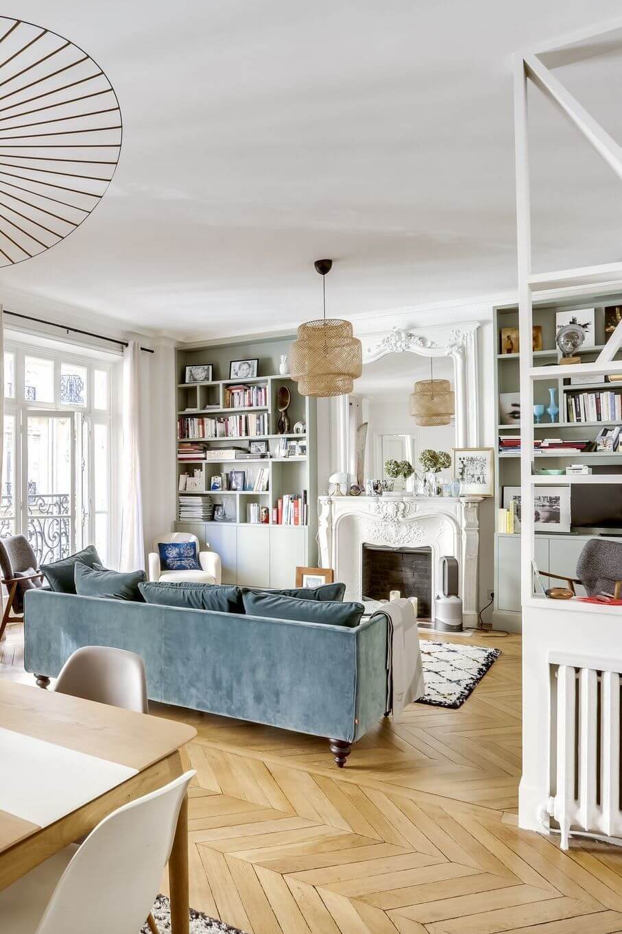 How To Style Your Home Like A Parisian Apartment 18 parisian-apartment-style-tips-living-room-nordroom