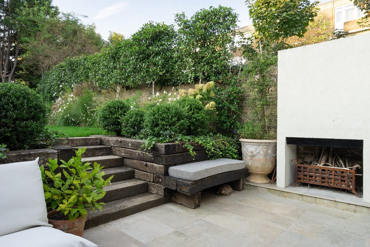 A London Townhouse with Rustic Elements 12 sunken-garden-terrace-victorian-townhouse-london-nordroom