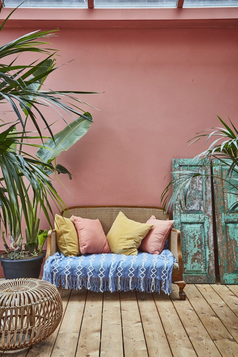 A Colorful 70s Inspired Home in London 11 terracotta-veranda-natural-materials-nordroom