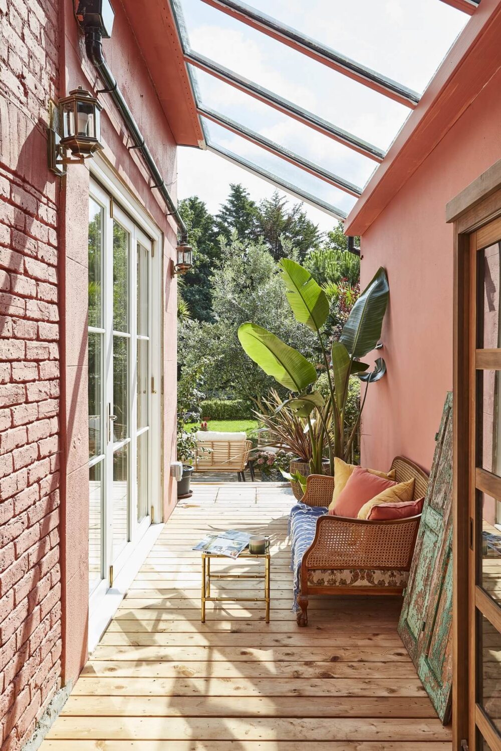 A Colorful 70s Inspired Home in London 12 veranda-skylight-terracotta-70s-inspired-home-nordroom