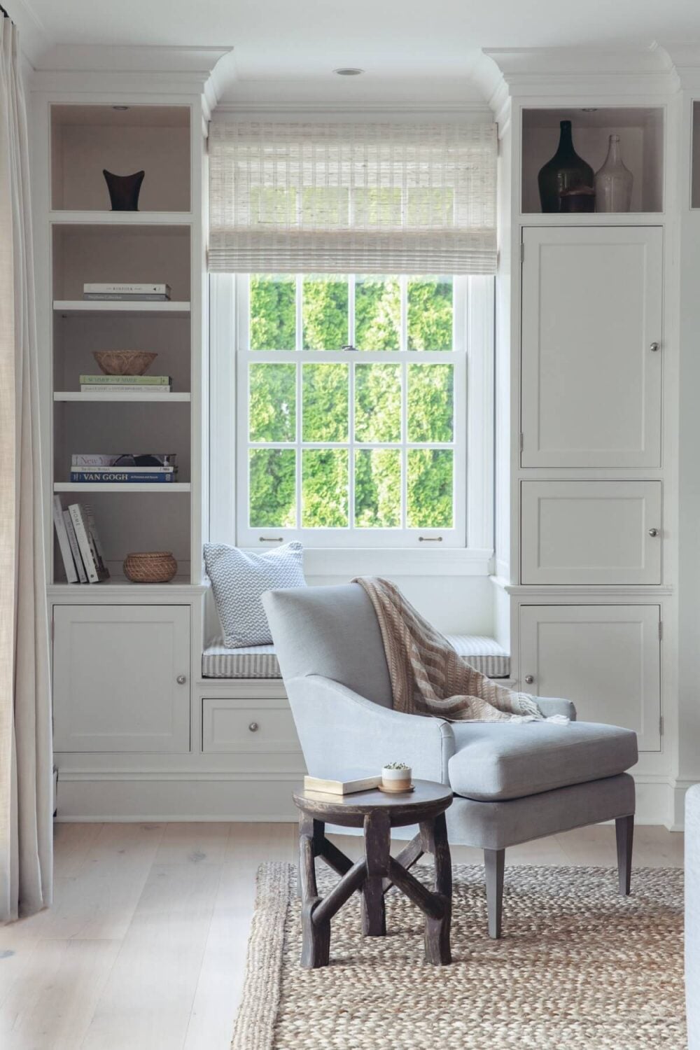 A Serene Colonial Home in Connecticut 7 window-seat-built-in-cabinets-serene-family-home-nordrom
