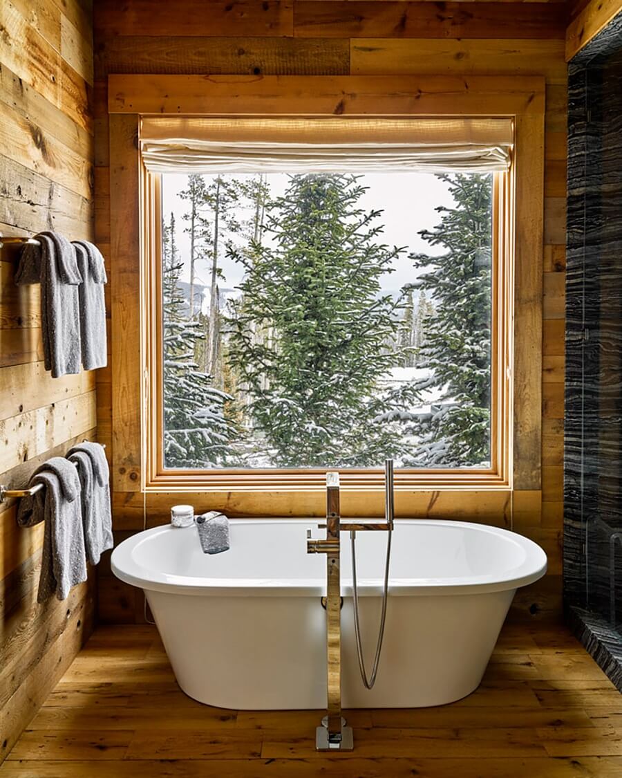 A Rustic Mountain Home in Big Sky, Montana 11 bathtub-with-a-view-rustic-mountain-home-nordroom