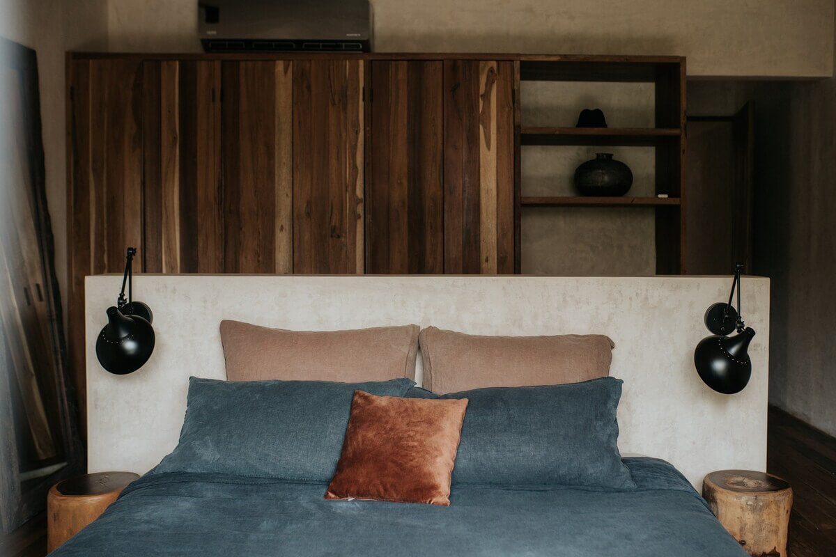 A Tulum Airbnb in an Architectural Building 19 bedroom-rustic-closet-space-tulum-airbnb-nordroom