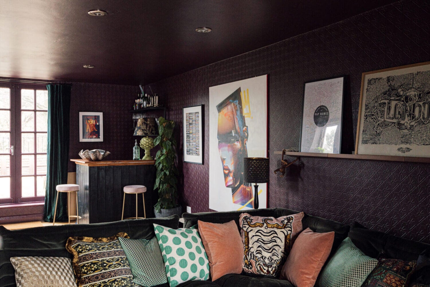 Color & Wallpaper in a Victorian Villa 12 burgundy-snug-sitting-room-nordroom