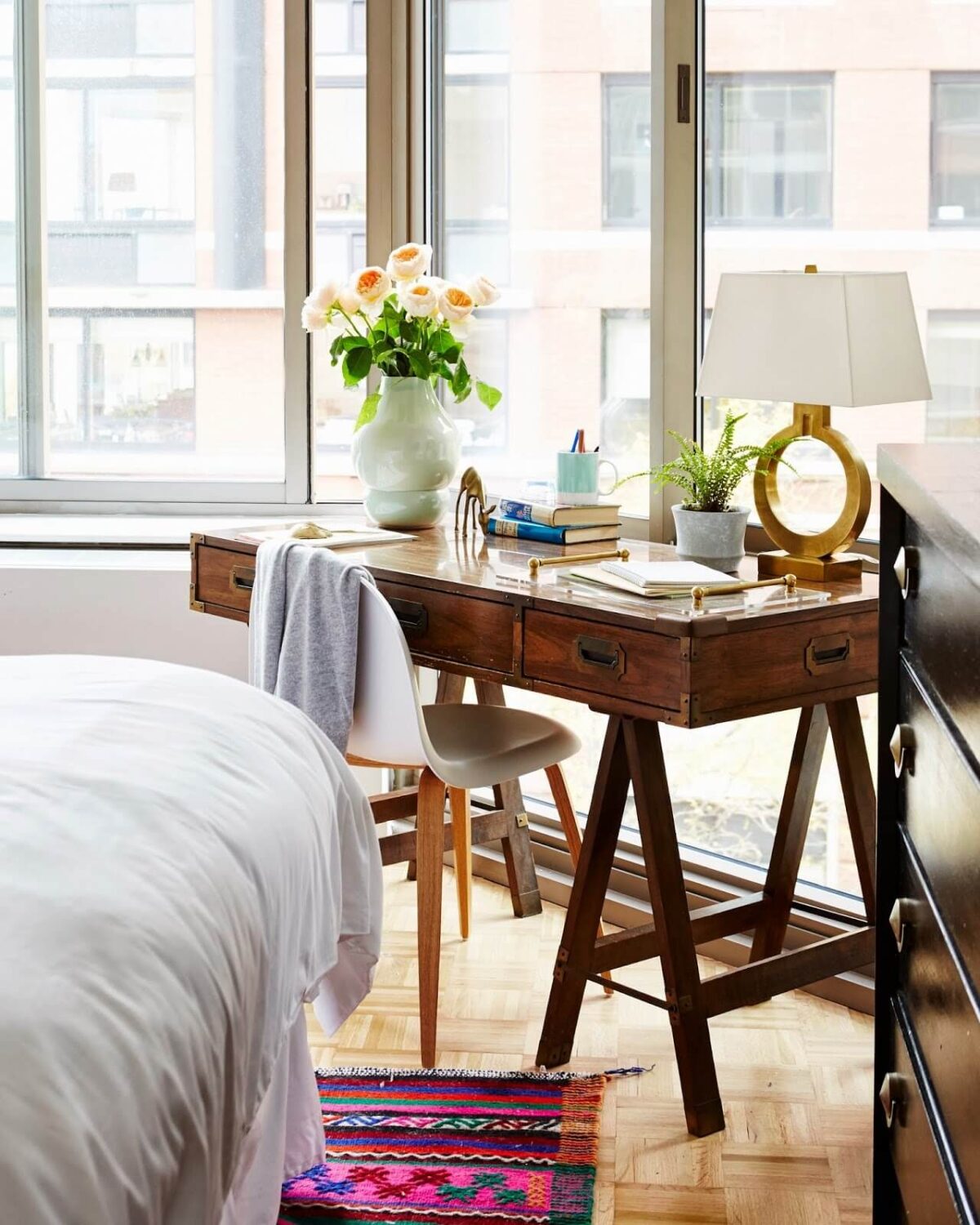 How To Design A Stylish Bedroom Home Office 32 desk in front of window nordroom How To Design A Stylish Bedroom Home Office