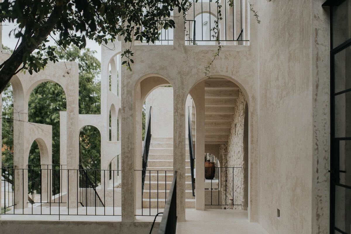 A Tulum Airbnb in an Architectural Building 29 fosil-tulum-apartment-building-arched-concrete-nordroom
