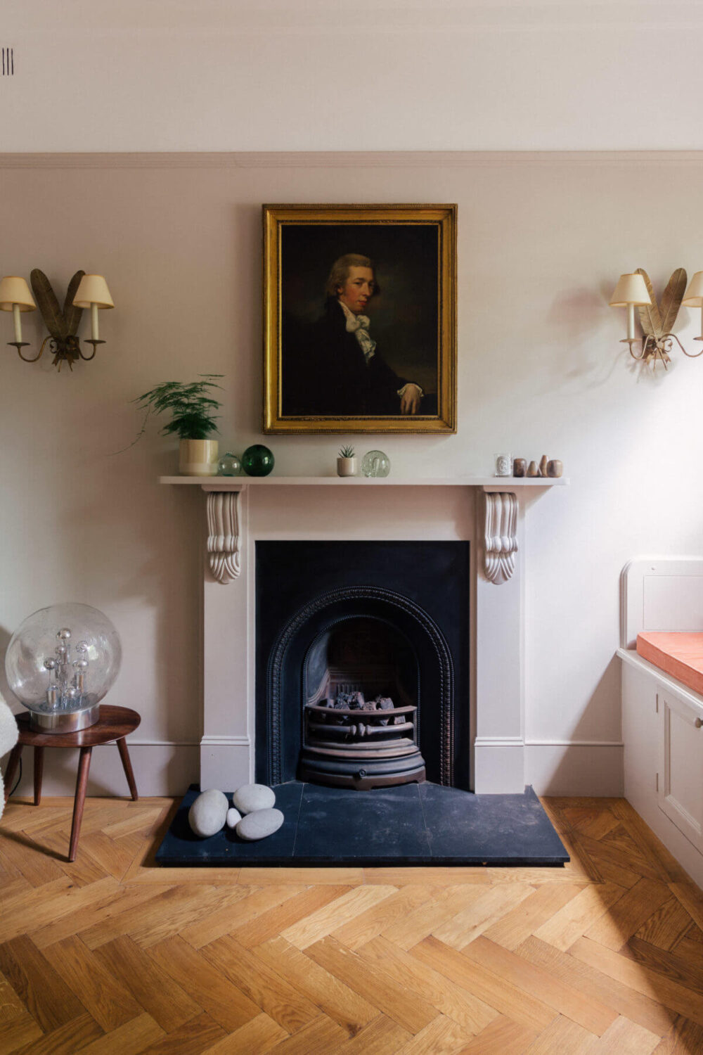 A Light-Filled Victorian Family Home in London 15 hallway-sitting-space-fireplace-nordroom.jpg