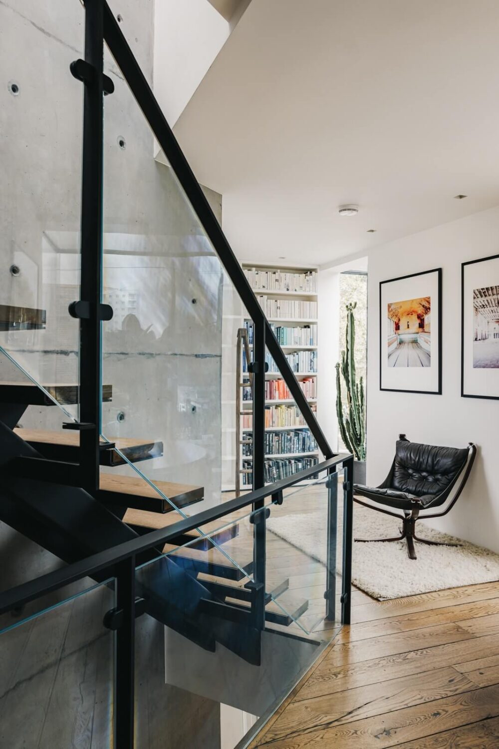 An Industrial Warehouse Conversion in London 18 hallway-stairs-industrial-warehouse-conversion-nordroom