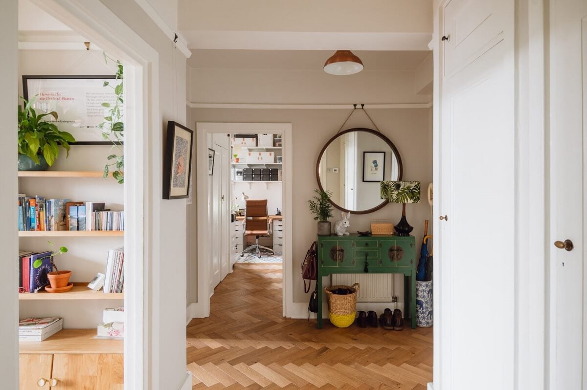 A Charming Two Bedroom Apartment in London 5 hallway-wooden-floor-london-flat-nordroom