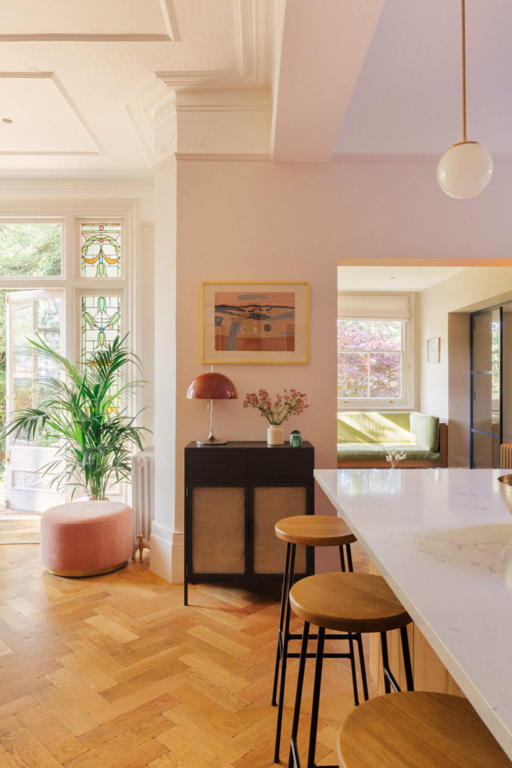A Light-Filled Victorian Family Home in London 4 kitchen-bar-stools-family-home-england-nordroom