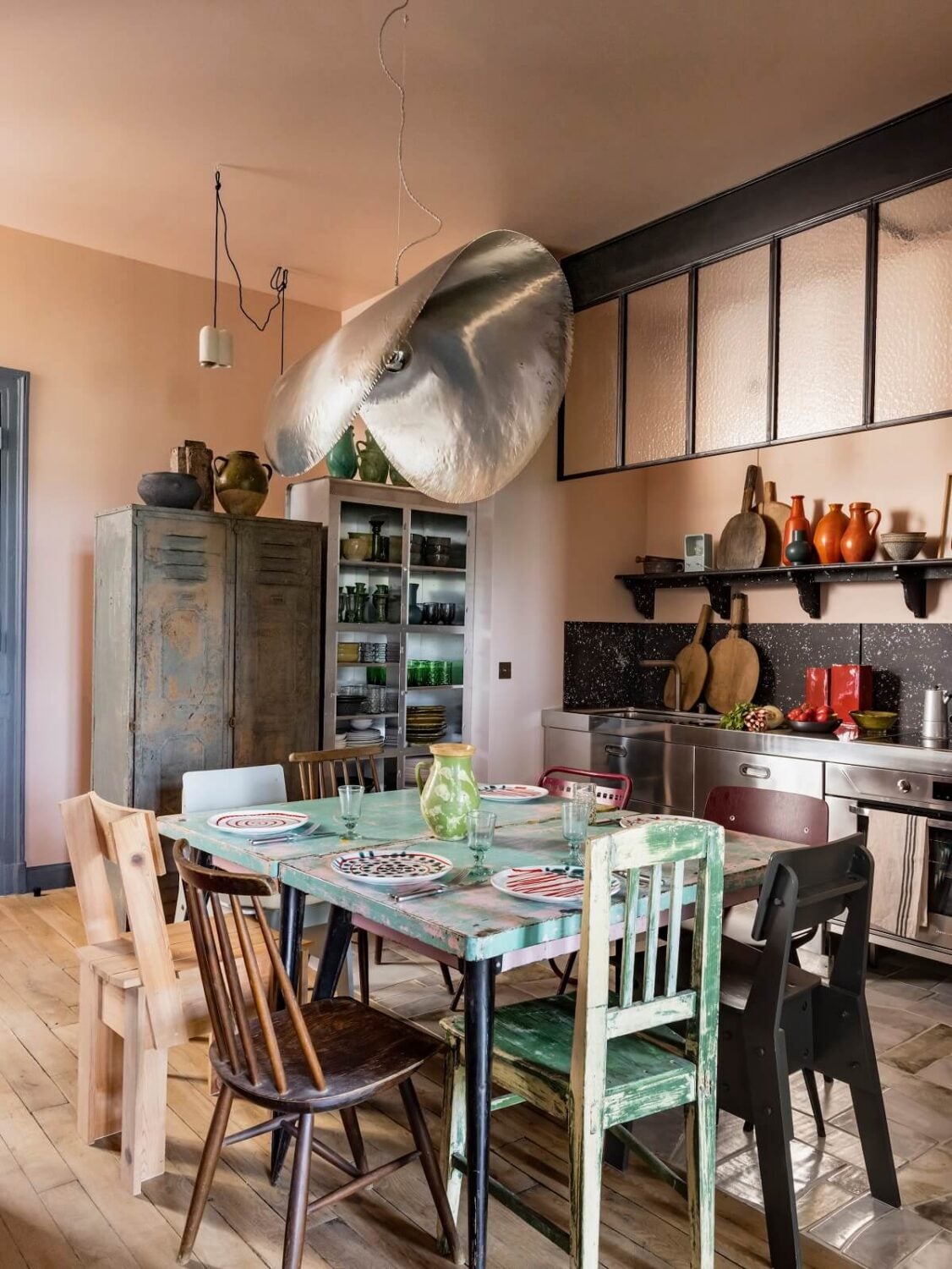 A Colorful Eclectic Apartment by Merci Paris 8 kitchen-merci-paris-second-residence-nordroom