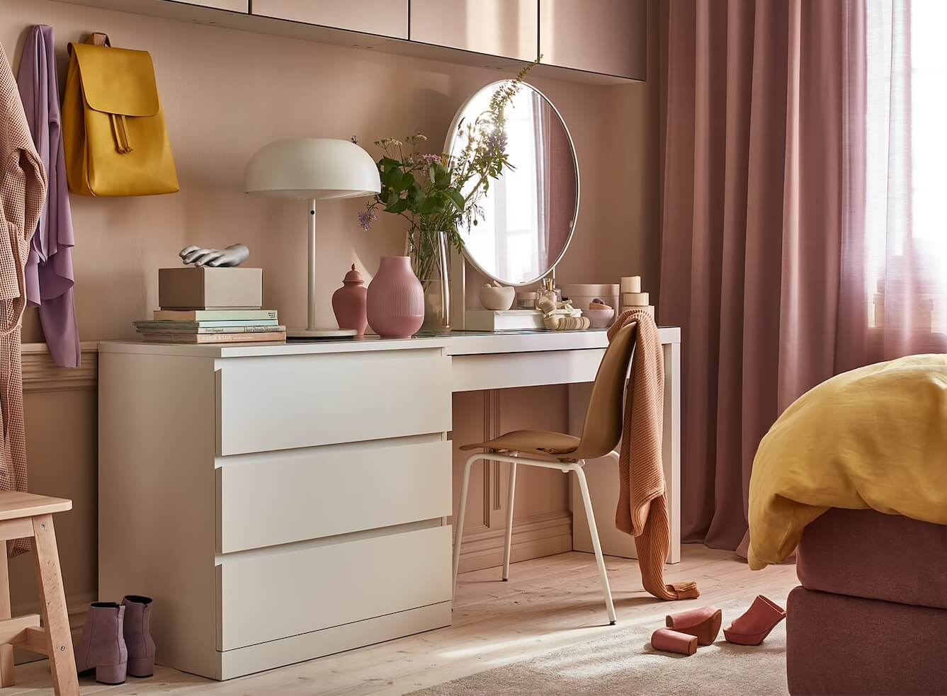 How To Design A Stylish Bedroom Home Office 42 malm-dresser-desk-bedroom-home-office-nordroom