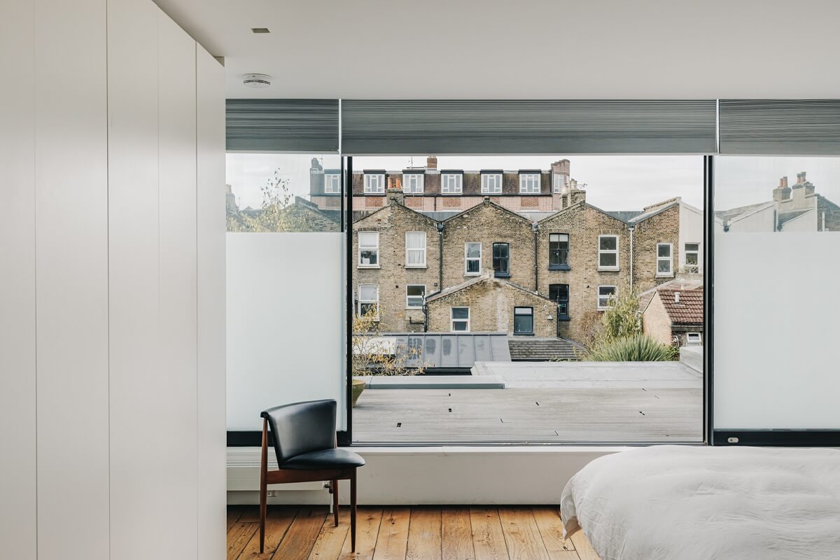 An Industrial Warehouse Conversion in London 20 master-bedroom-warehouse-conversion-nordroom