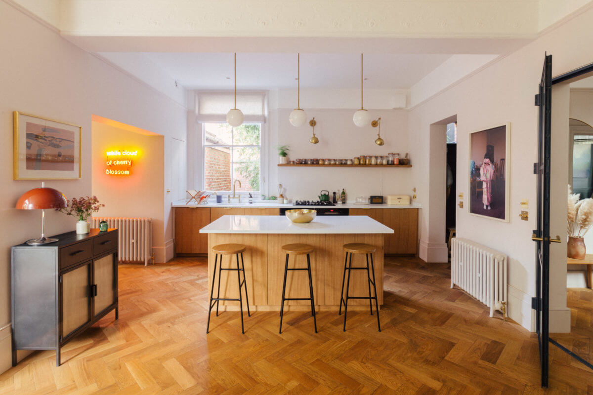 A Light-Filled Victorian Family Home in London 11 open-plan-kitchen-bar-nordroom