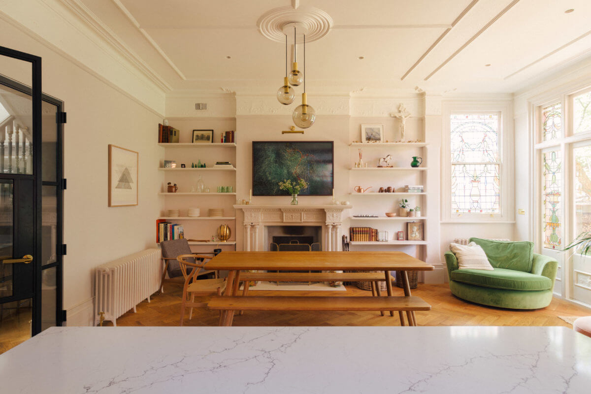 A Light-Filled Victorian Family Home in London 6 open-plan-kitchen-family-home-london-nordroom