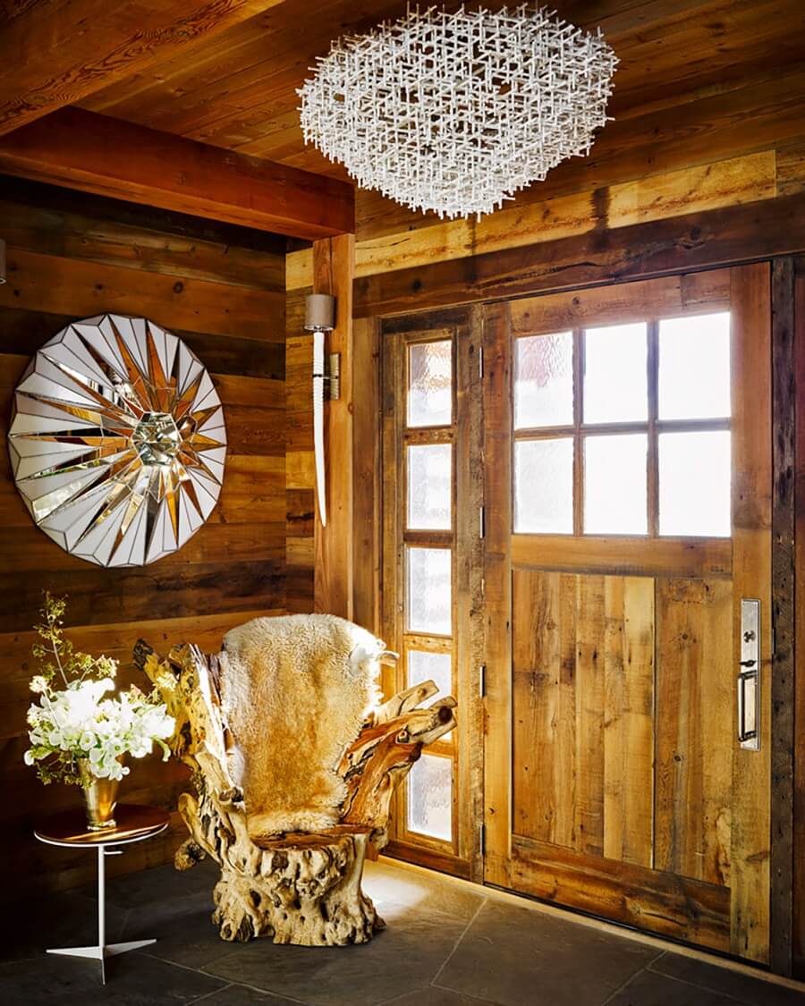 A Rustic Mountain Home in Big Sky, Montana 5 rusitc-wooden-hallway-mountain-home-nordroom