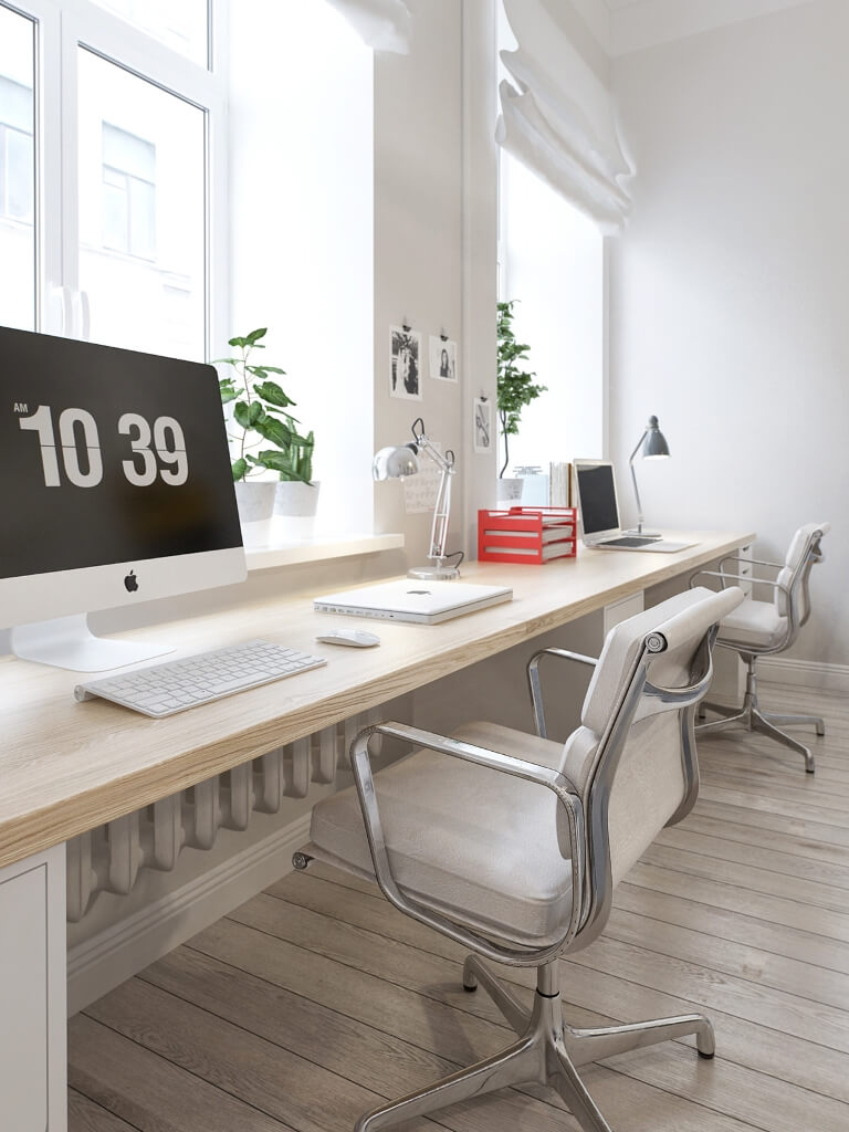 How To Design A Stylish Bedroom Home Office 24 scandinavian-interior-style-desk-home-office-bedroom-window-nordroom