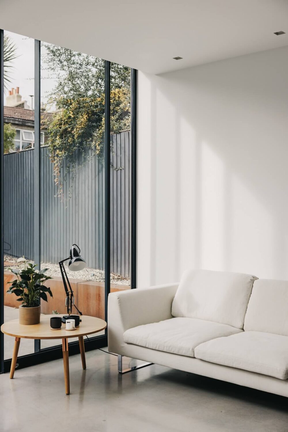 An Industrial Warehouse Conversion in London 9 sitting-room-floor-to-ceiling-windows-nordroom