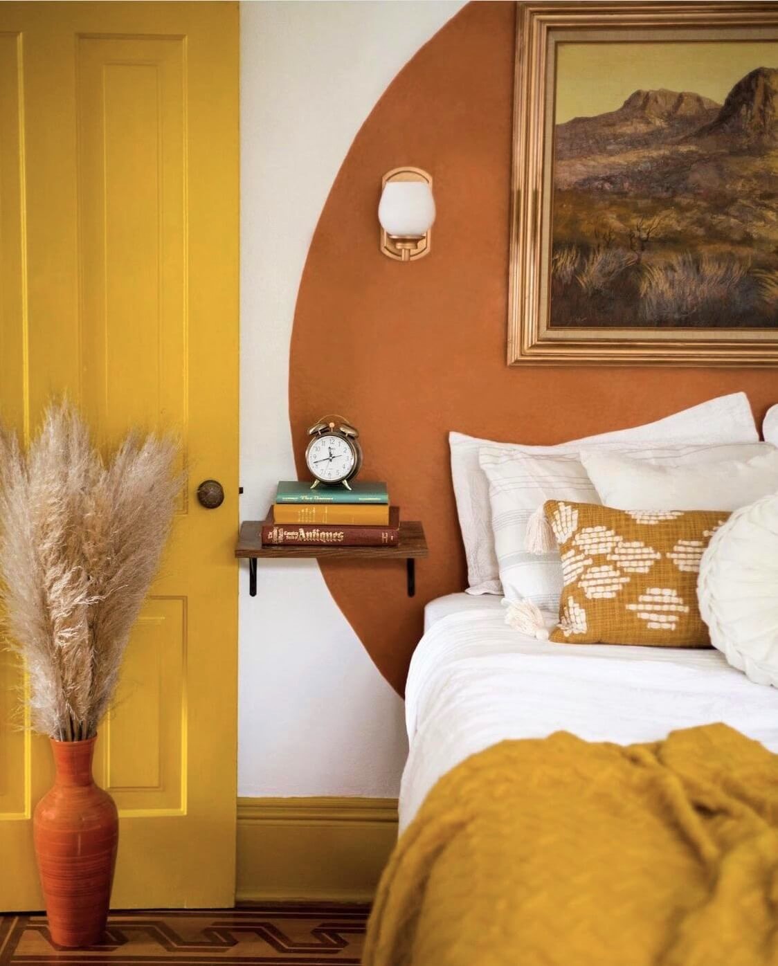 Best Paint Colors for a Colorful Small Bedroom 40 yellow-earth-colored-small-bedroom-nordroom