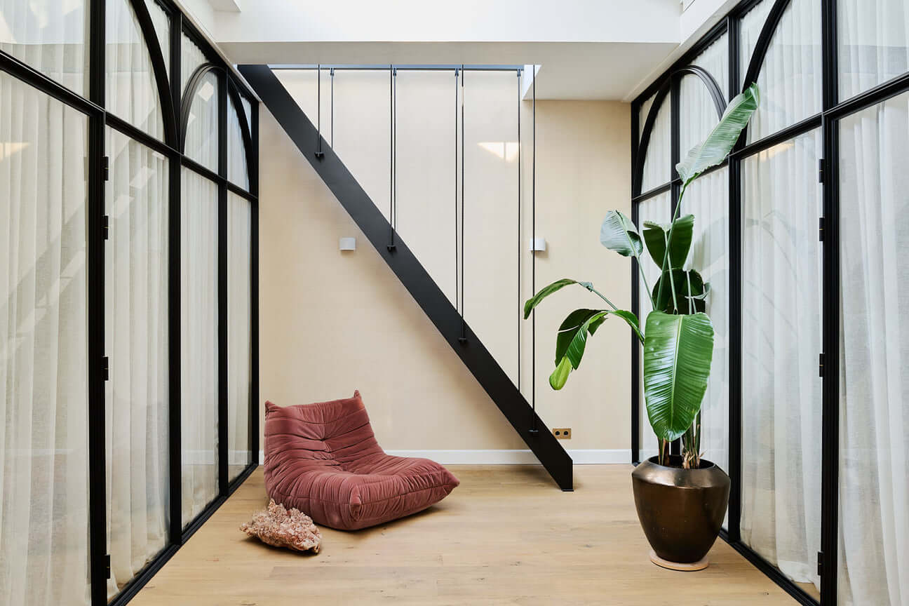 Color & Texture in a Grand Amsterdam Villa 28 yoga-room-nordroom