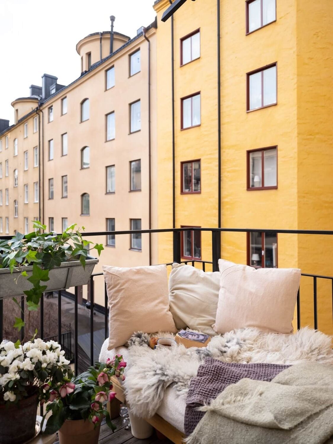 A Warm Soft Colored Home in Stockholm 18 balcony-soft-scandinavian-apartment-nordroom