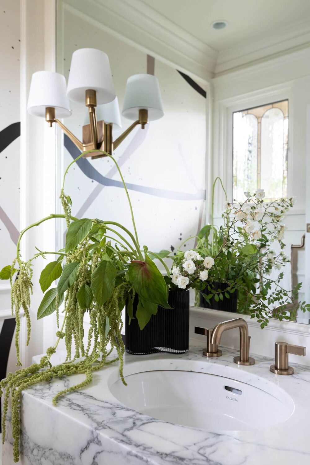 An Eclectic Elegant Home in Vancouver 19 bathroom-marble-sink-plants-vancouver-nordroom