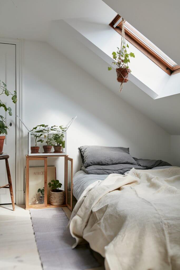 How To Decorate A Bedroom with A Slanted Ceiling 5 bedroom slanted ceiling skylight nordroom How To Decorate A Bedroom with A Slanted Ceiling